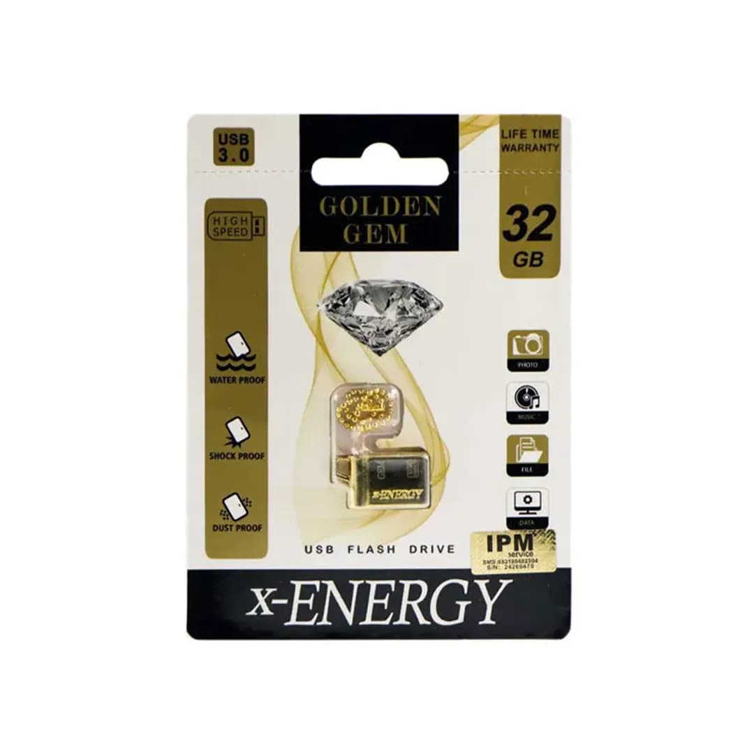 فلش مموری ایکس-انرژی مدل GOLDEN GEM ظرفیت 64 گیگابایت USB3.0 — تصویر ۷