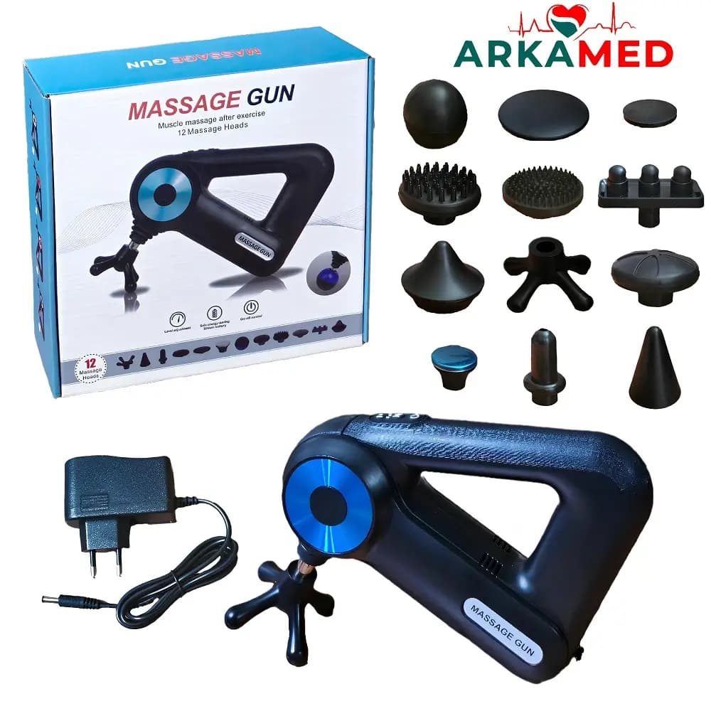 ماساژور تفنگی مدل MASSAGE GUN 12 HEADS — تصویر ۴