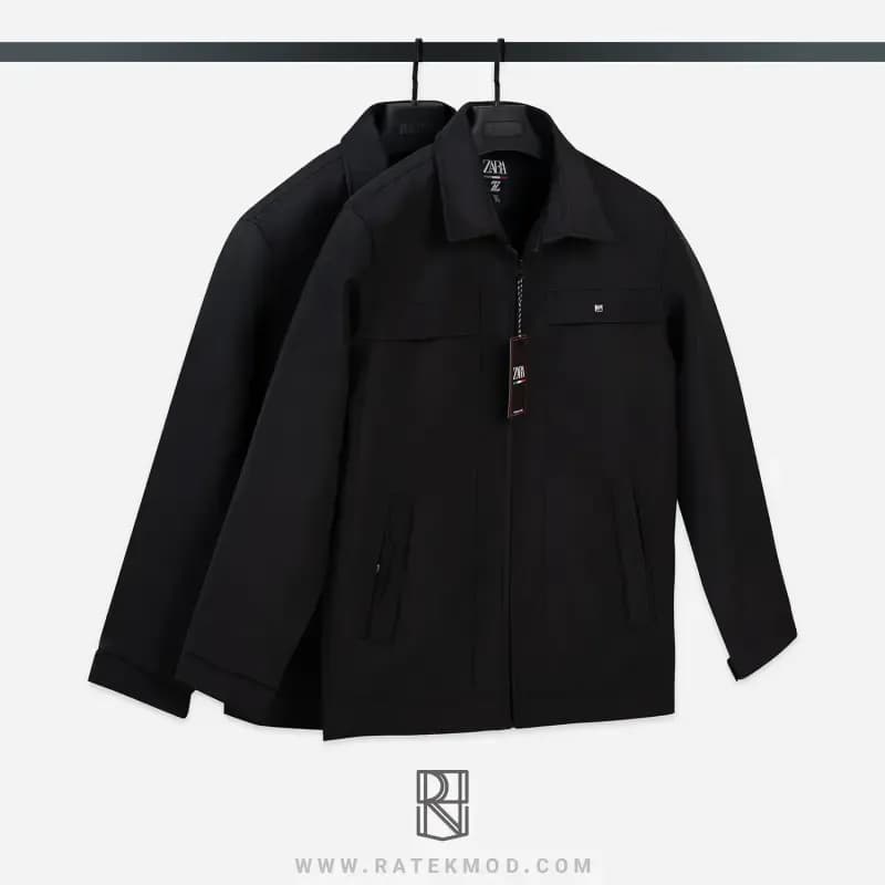 کاپشن یقه کتی پارچه سوپر سانتانا درجه یک سایز XL تا XXXL — تصویر ۲