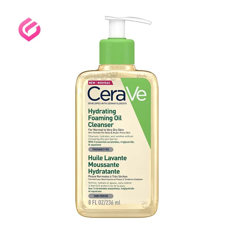 شوینده فومی روغنی سراوی مدل Hydrating Foaming Oil Cleanser — تصویر ۴