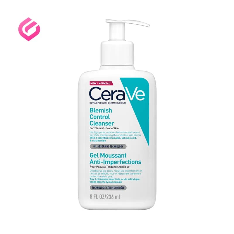 ژل شستشو ضد جوش و کنترل آکنه سراوی CeraVe Blemish Control Cleanser — تصویر ۴