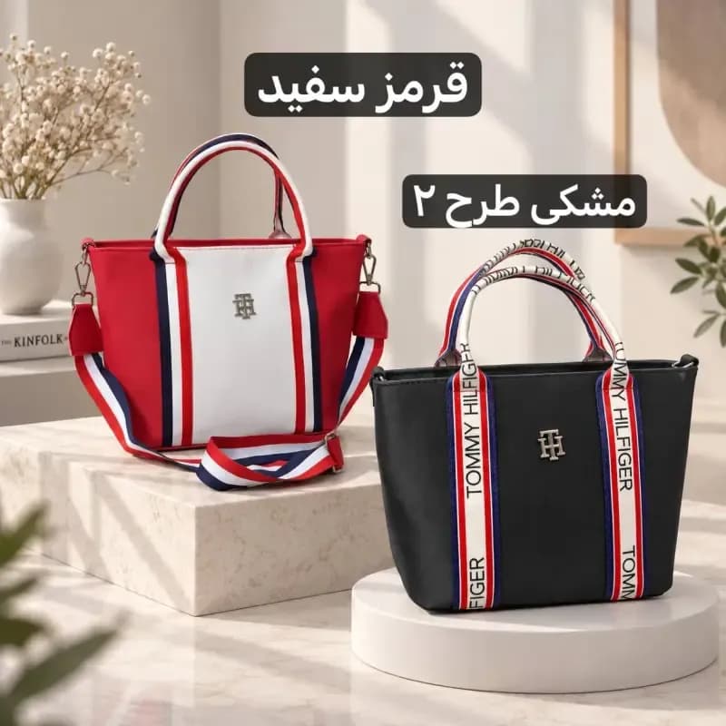 کیف زنانه روزمره پارچه نانسی با بند بلند و جیب دار — تصویر ۷
