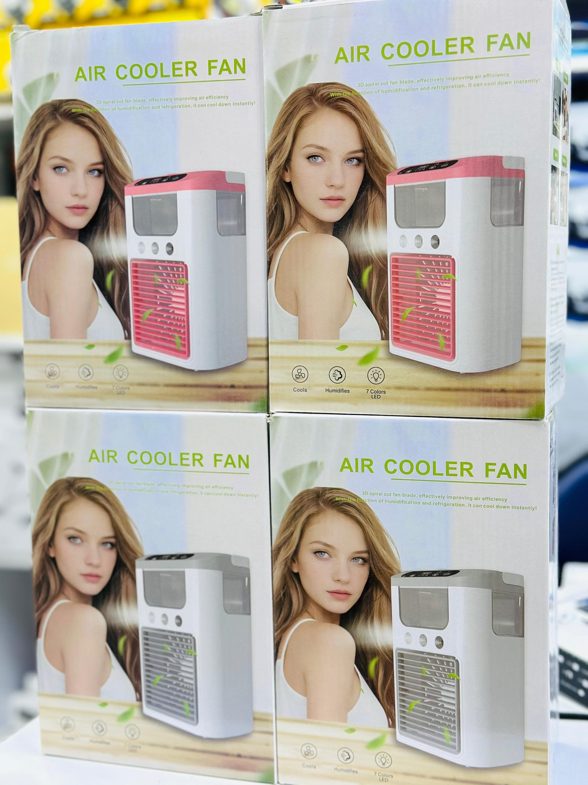 پنکه رومیزی شارژی رطوبت ساز Air Cooler Fan K918 مشکی