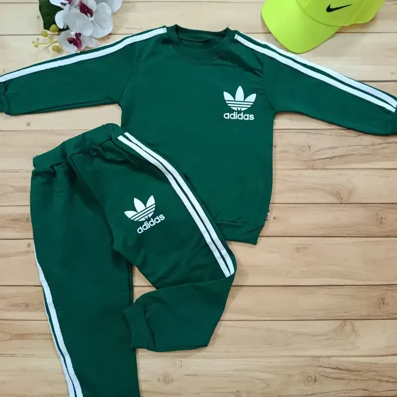 بلوز شلوار دورس پنبه بچگانه طرح آدیداس سایز 40 تا 55 — تصویر ۹