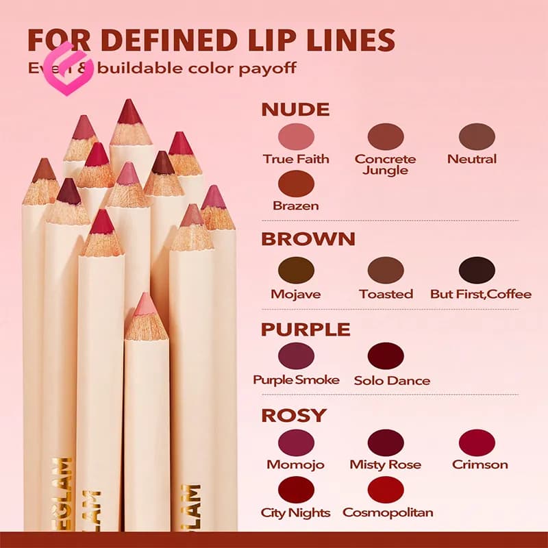 مداد لب تراش دار شیگلم Lip Facts Lip Liner — تصویر ۲