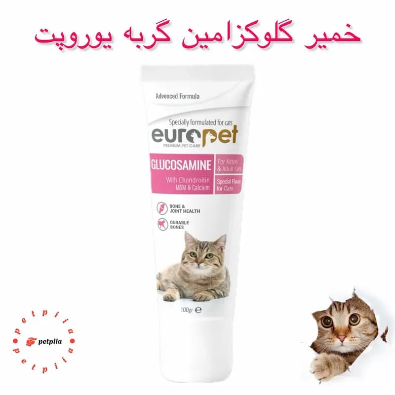 خمیر گلوکزامین گربه یوروپت – 100 گرم — تصویر ۲