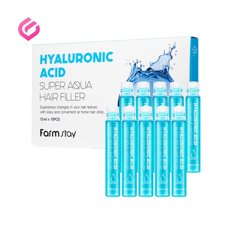 فیلر درمانی مو هیالورونیک اسید فارم استی | Farmstay Hyaluronic Acid Super Aqua Hair Filler — تصویر ۴