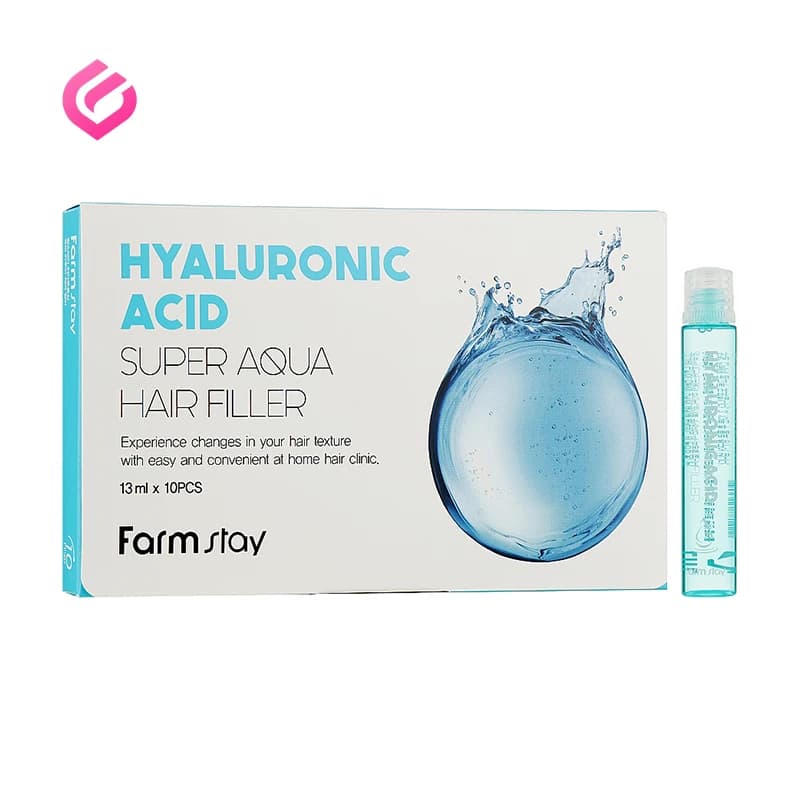فیلر درمانی مو هیالورونیک اسید فارم استی | Farmstay Hyaluronic Acid Super Aqua Hair Filler — تصویر ۳