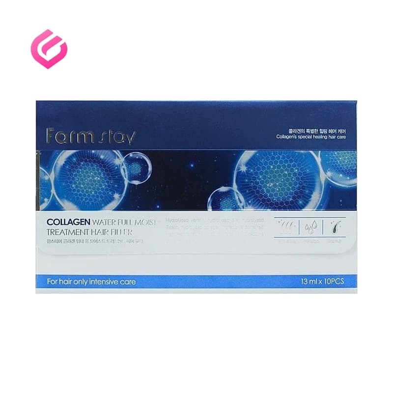 فیلر درمانی مو کلاژن فارم استی | Farmstay Collagen Water Full Moist Treatment Hair Filler
