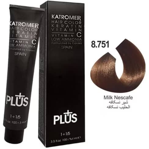 رنگ موی کاترومر KATROMER،شماره 8.751 شیر نسکافه