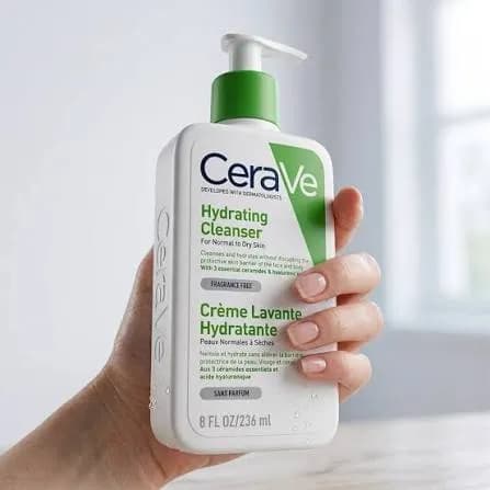 شوینده و آبرسان پوست نرمال تا خشک سراوی مدل Cerave Hydrating Cleanser — تصویر ۵