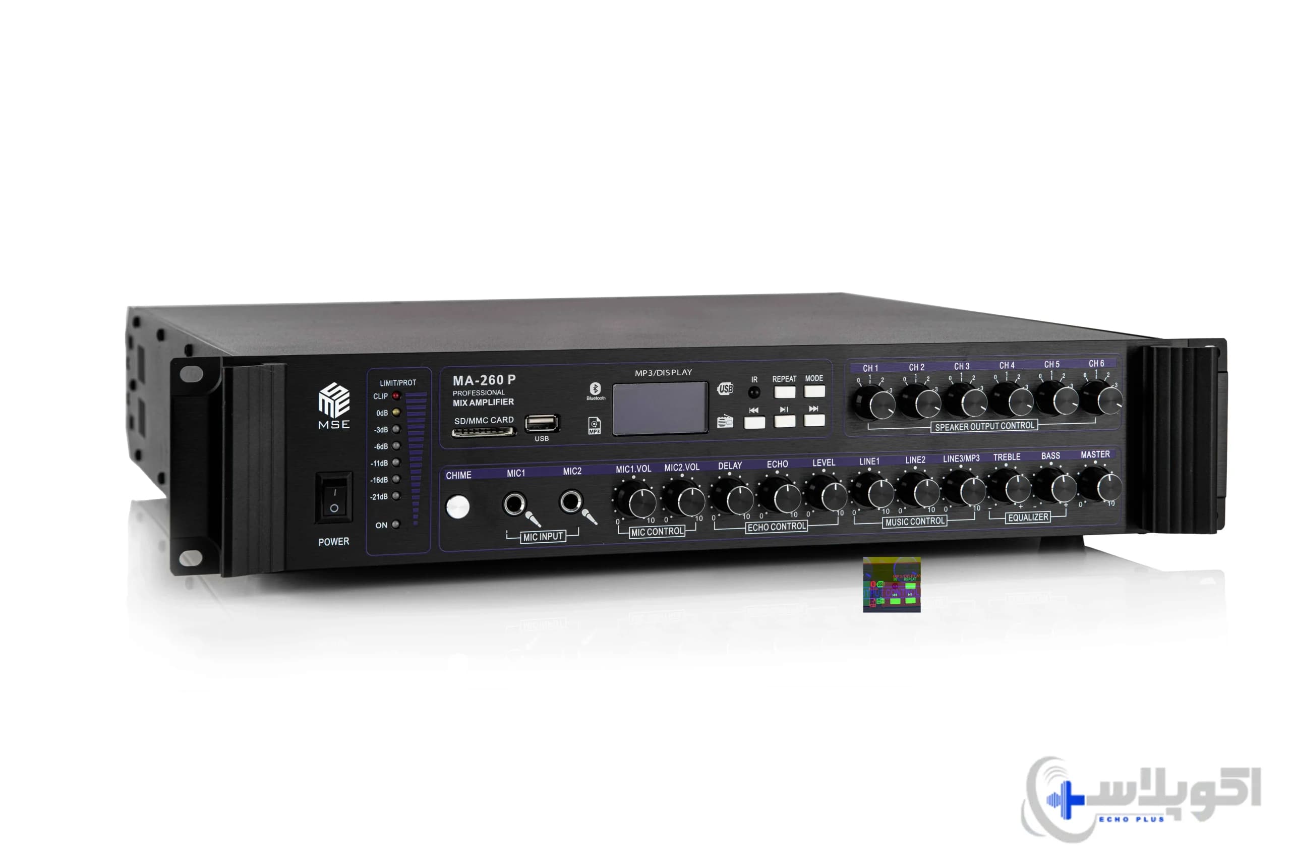 آمپلی‌فایر میکسر حرفه‌ای MSE مدل MA-260 P — تصویر ۹