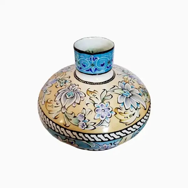 چراغ نفتی میناکاری گل ماشی — تصویر ۱۰