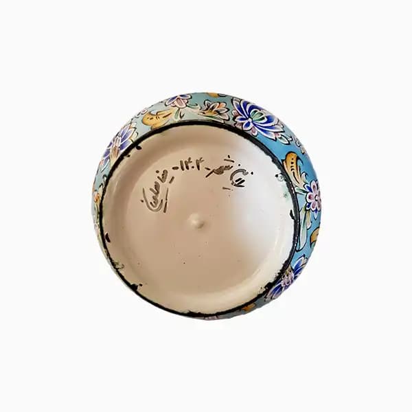 چراغ نفتی میناکاری گل ماشی — تصویر ۶