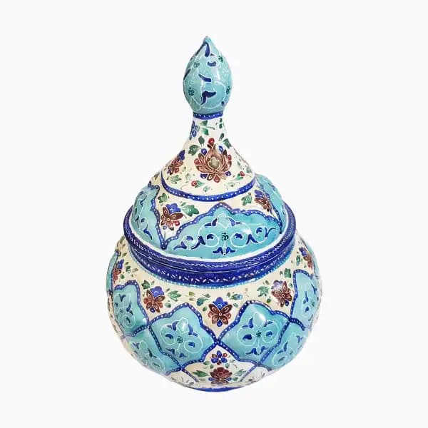 قندان میناکاری مسی — تصویر ۲