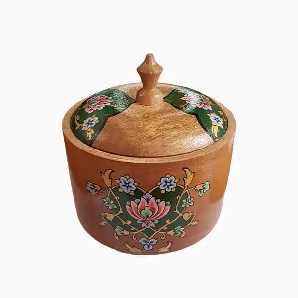 قندان چوبی تذهیب شده — تصویر ۴