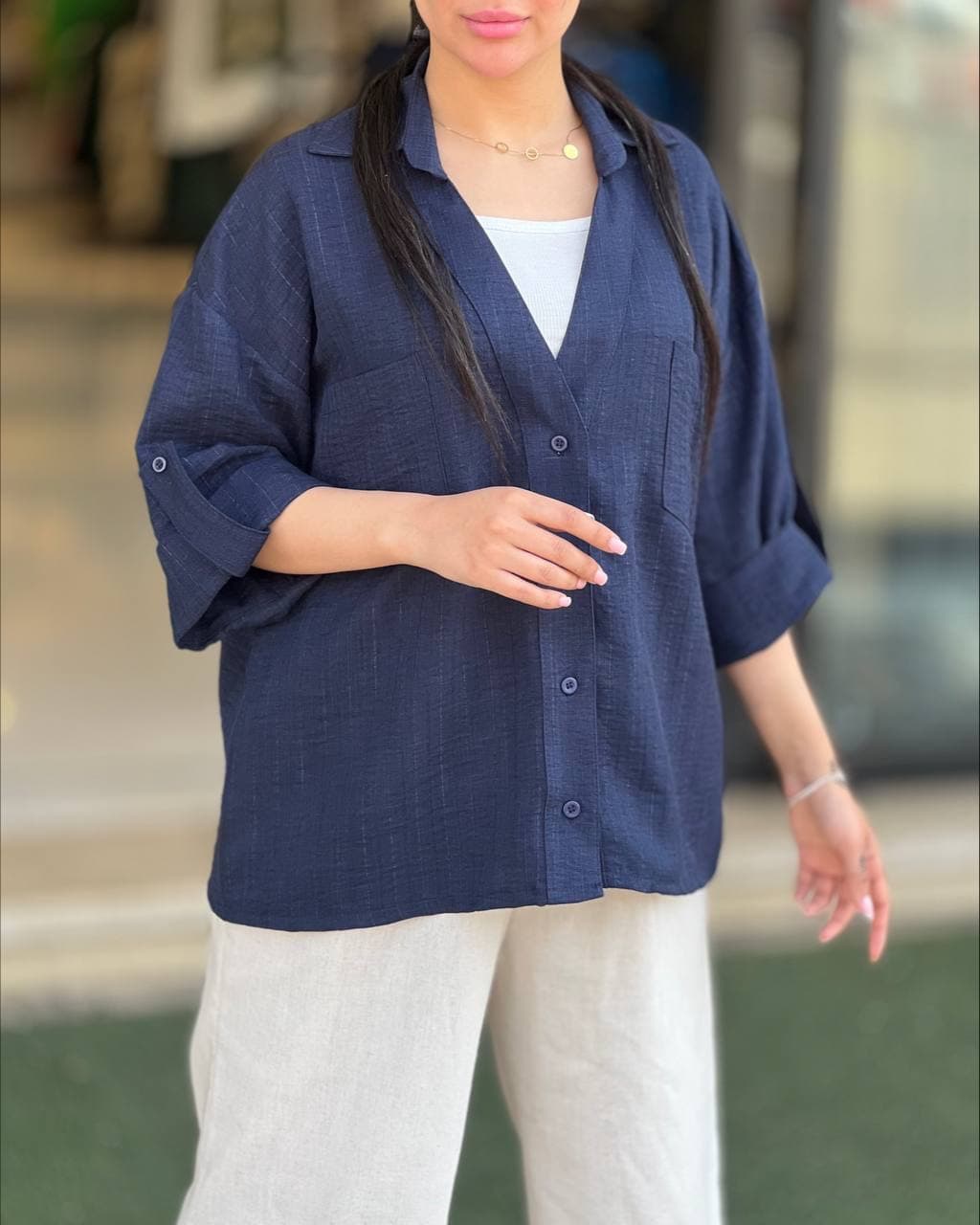 شومیز لینن شاین — تصویر ۱۱