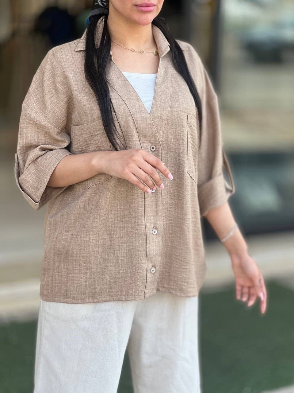 شومیز لینن شاین — تصویر ۲