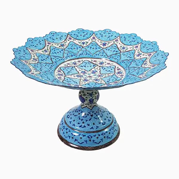 شیرینی خوری میناکاری 25 سانتیمتری — تصویر ۴