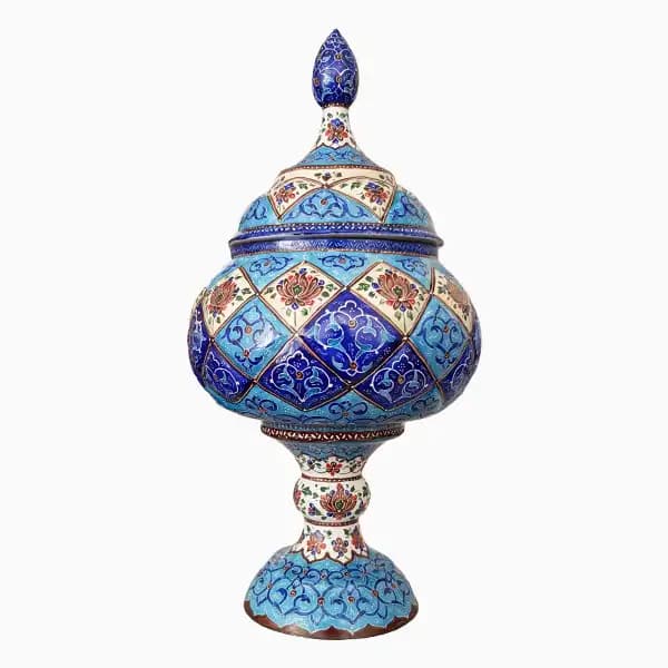 شکلات خوری میناکاری 23 سانتی — تصویر ۴