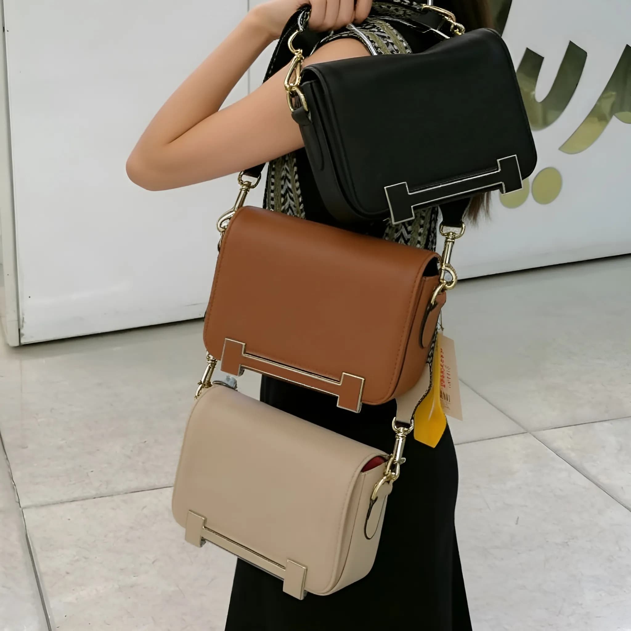 کیف برند هرمس مدل جلو قفل دار — تصویر ۲
