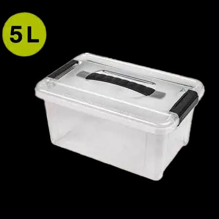 باکس 5 لیتری دسته دار شفاف لیمون 2396 — تصویر ۴