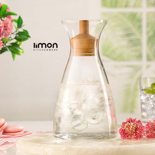 تنگ آب 1 لیتر درب چوبی لیمون 2269 — تصویر ۳
