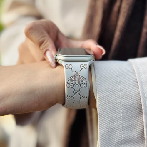 بند سیلیکونی گوچی زنبوری اپل واچ — تصویر ۶