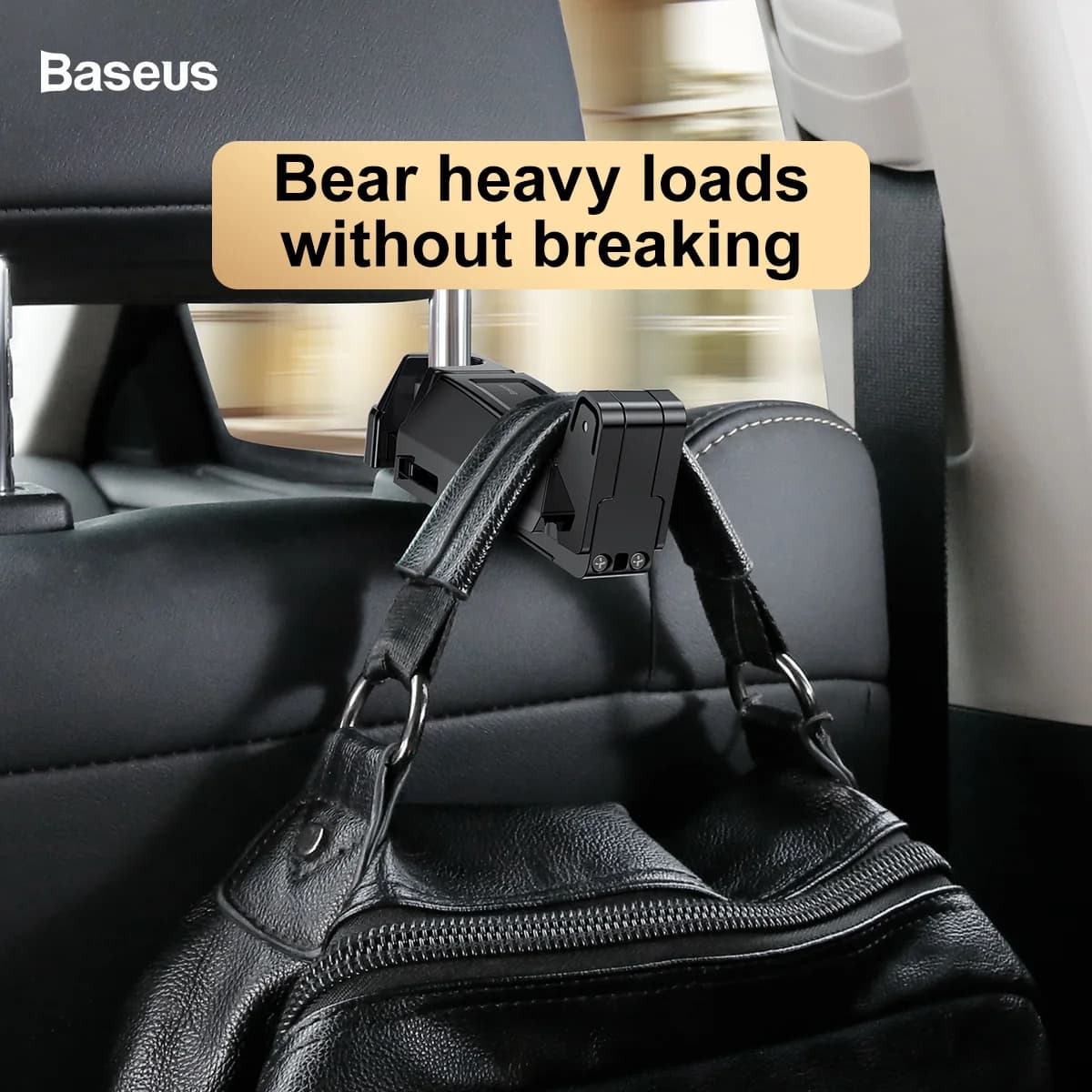 هولدر پشت صندلی خودرو بیسوس Baseus Backseat مدل SUHZ-A01 دوکاره — تصویر ۶