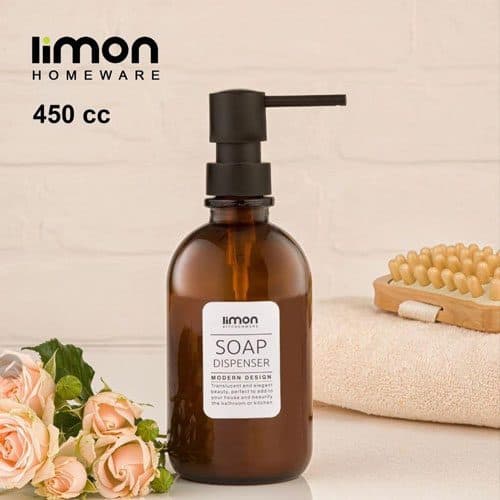 جامایعی گرد شیشه ای قهوه ای لیمون کد 2112 — تصویر ۲