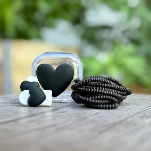 محافظ آداپتور 25W سامسونگ طرح قلب مشکی