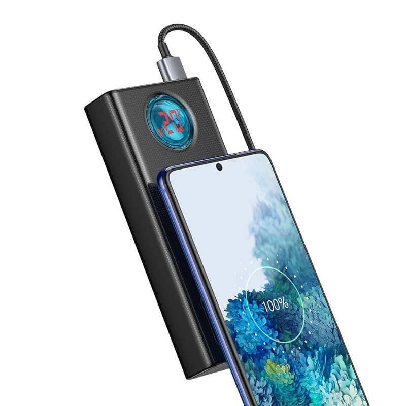 پاوربانک فست شارژ 65 وات BASEUS مدل AMBLIGHT PPLG-A01 ظرفیت 30000 میلی آمپر ساعت — تصویر ۴