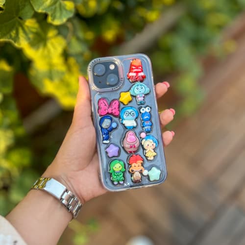 قاب فانتزی استیکر برجسته این ساید اوت ساید inside outside آیفون — تصویر ۴