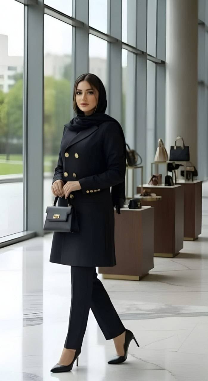 مانتو و شلوار اداری و مجلسی مازراتی؛ مزوندوز و باکیفیت تضمینی — تصویر ۷
