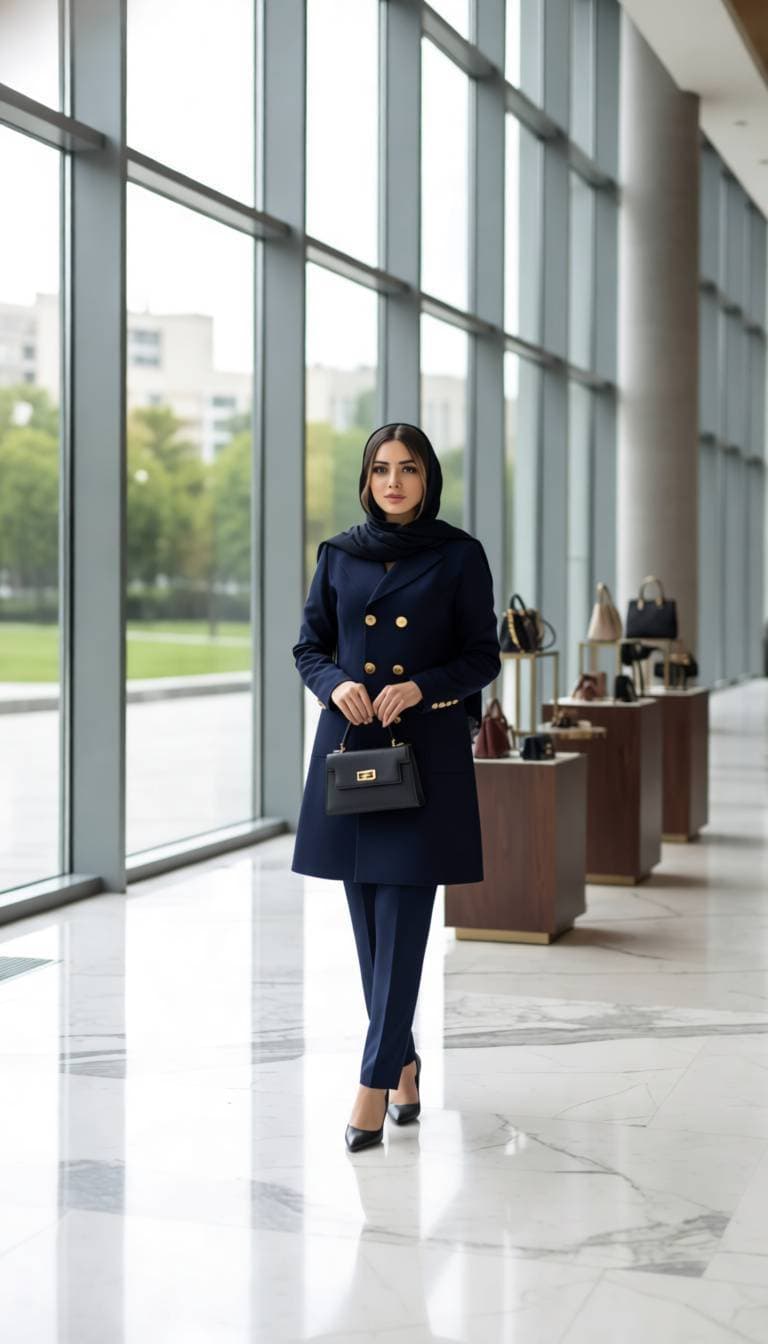 مانتو و شلوار اداری و مجلسی مازراتی؛ مزوندوز و باکیفیت تضمینی — تصویر ۹