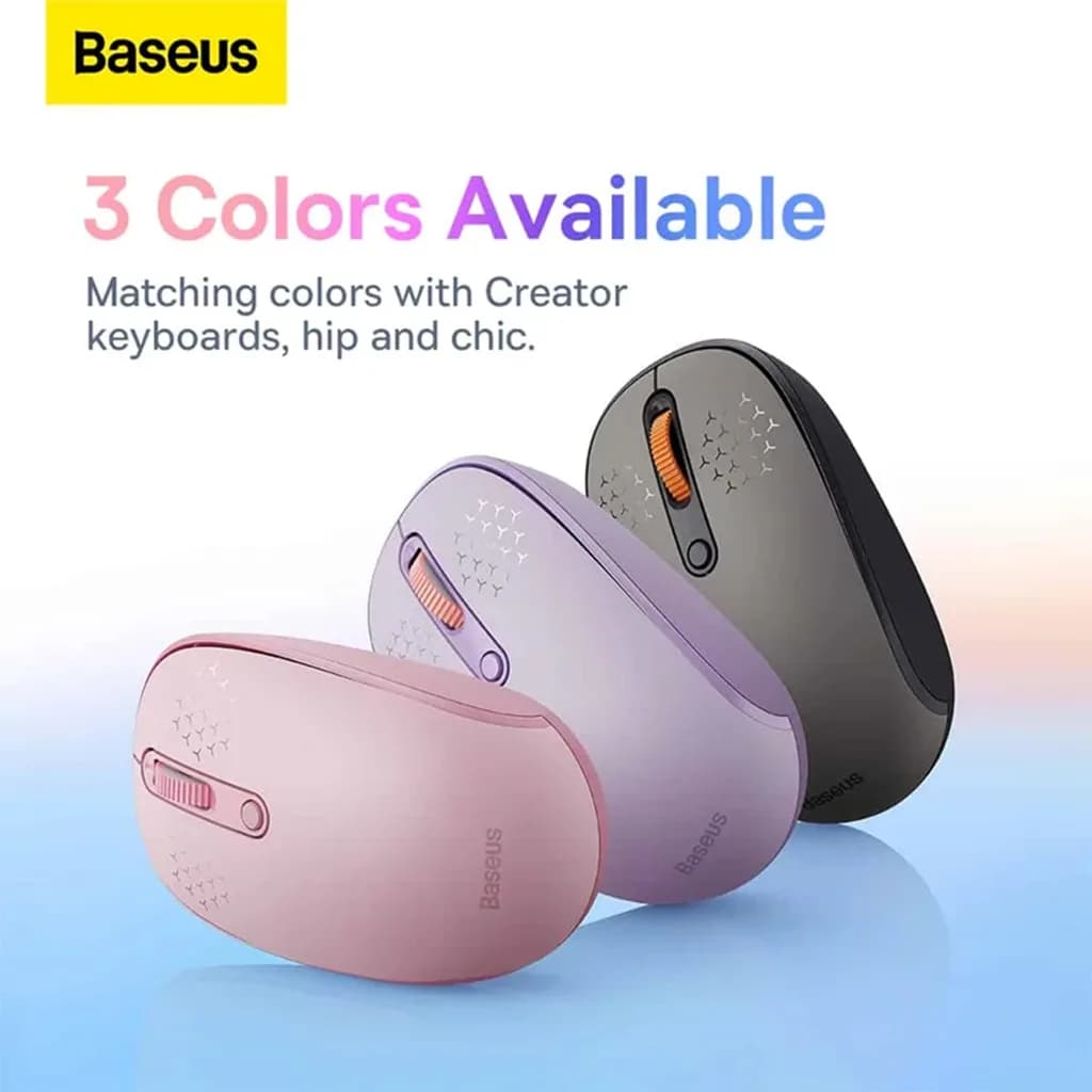 ماوس بی سیم BASEUS مدل F01B Tri-Mode — تصویر ۶