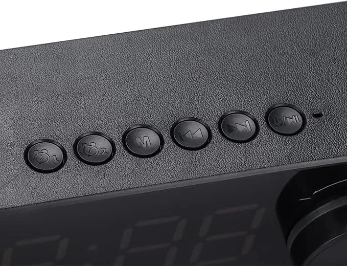 اسپیکر بلوتوثی رومیزی ساعت‌دار مدل B126 — تصویر ۵