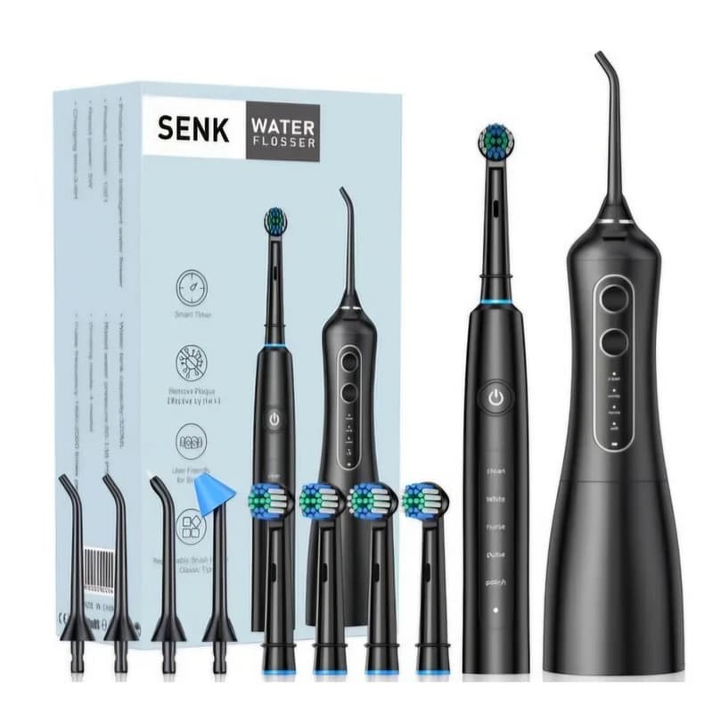 ست مسواک برقی و واترفلاسر SENK مدل S1001 — تصویر ۳