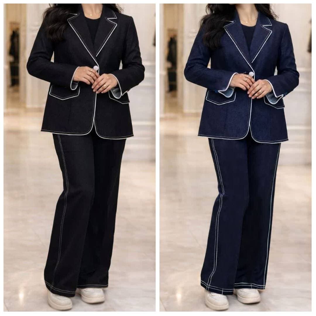 کت و شلوار زنانه جین تنسل