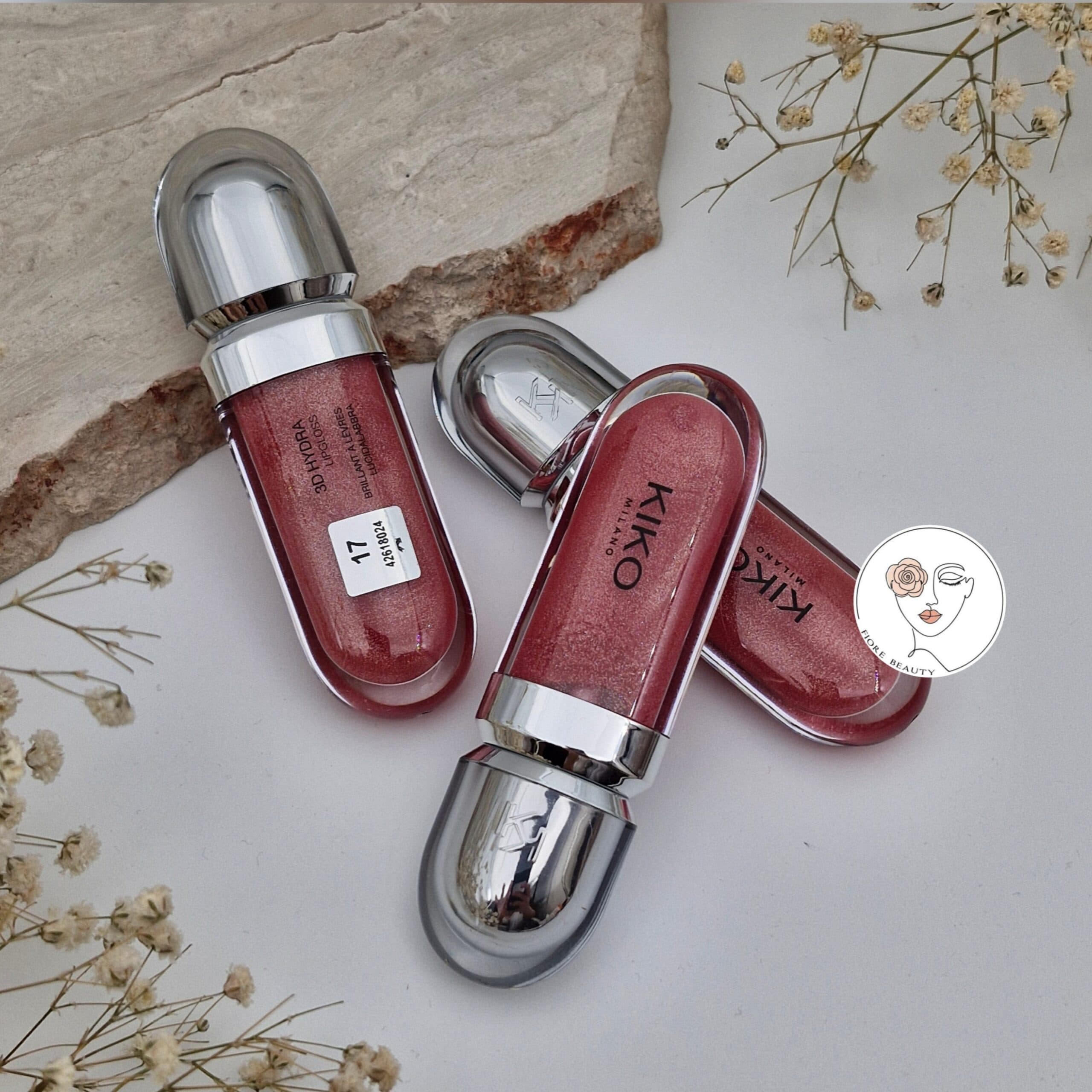 لیپ گلاس کیکو میلانو شماره 17 – موو مرواریدی | KIKO Milano 3D Hydra Lipgloss No.17 Pearly Mauve — تصویر ۸