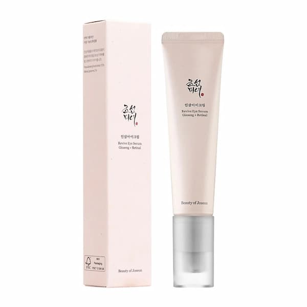 سرم دور چشم بیوتی آف جوسان Beauty of Joseon Revive Eye Serum جینسنگ و رتینال | ضد چروک، روشن‌کننده و جوانساز دور چشم | حجم 30 میلی‌لیتر | گلاموناشاپ