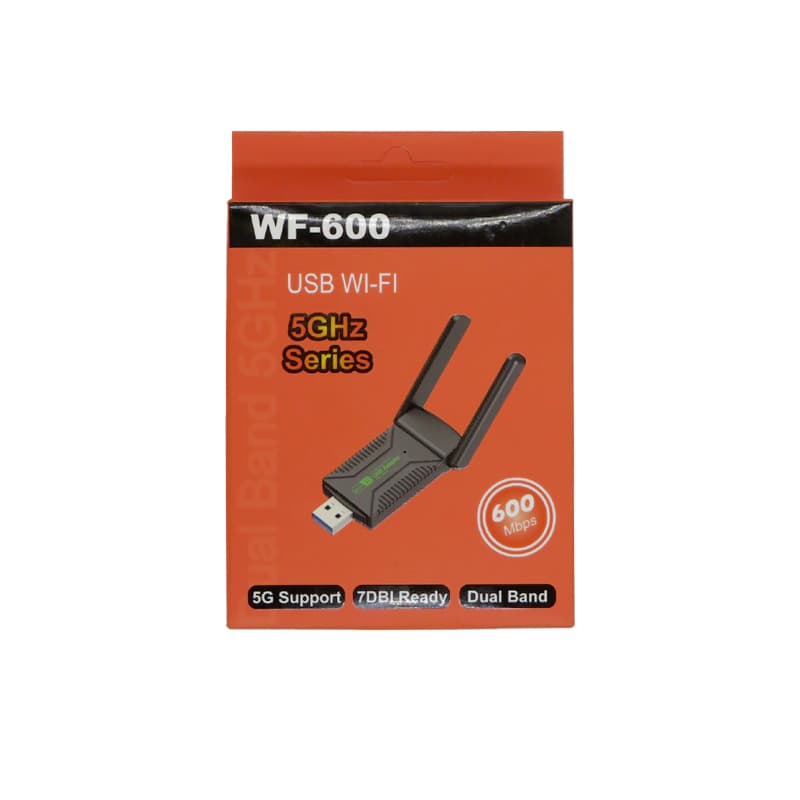 دانگل وای‌فای USB دوبانده مدل WF-600 | سرعت ۱۳۰۰ مگابیت | گارانتی ۱۲ ماهه — تصویر ۴