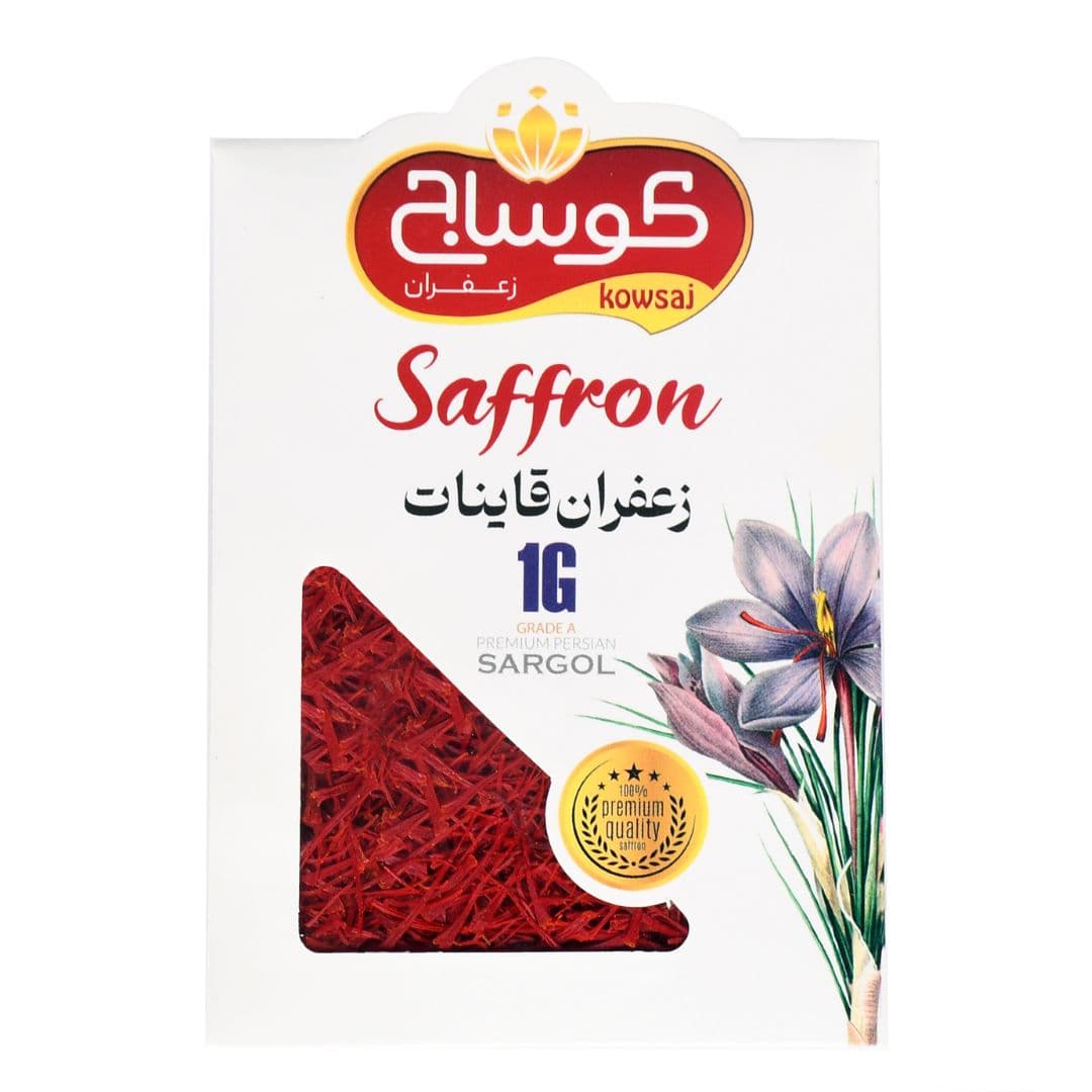 زعفران سوپر نگین ۱ گرمی با بسته بندی پاکتی — تصویر ۲