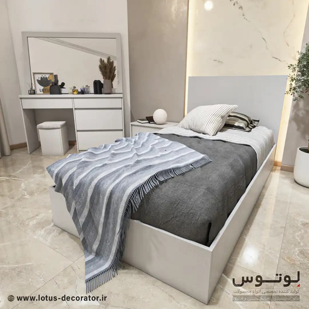 سرویس خواب یک نفره مدرن (مدل تابان Sa-4236) — تصویر ۱۰