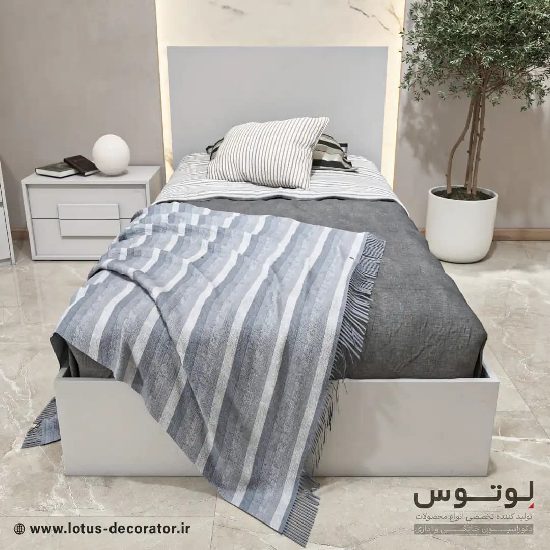سرویس خواب یک نفره مدرن (مدل تابان Sa-4236) — تصویر ۳