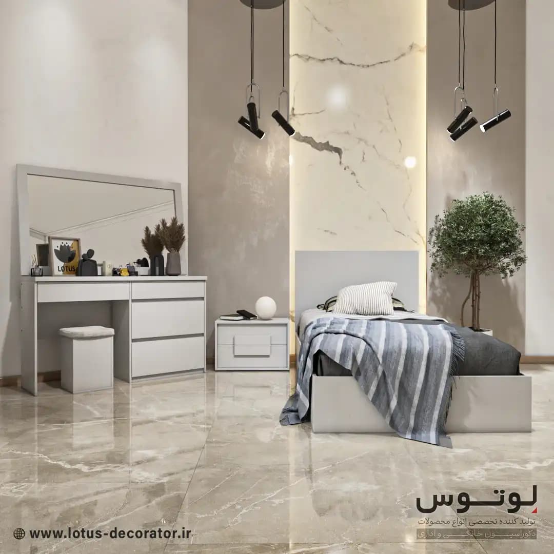سرویس خواب یک نفره مدرن (مدل تابان Sa-4236)