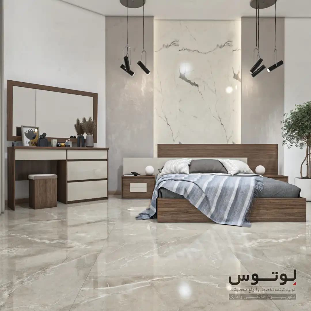 سرویس خواب دو نفره مدرن (مدل تابان – SB4236)