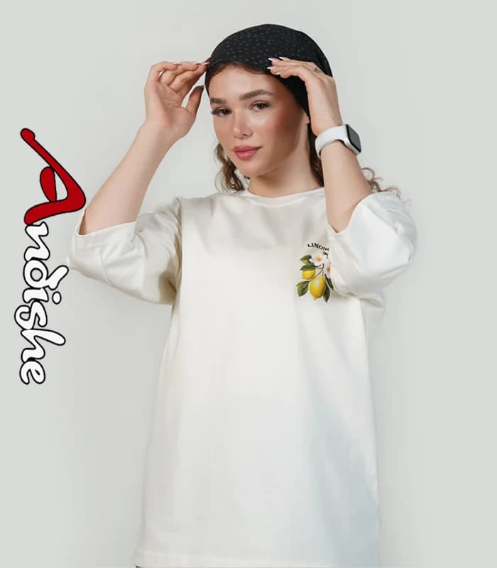 تیشرت باکسی پنبه ماکان زنانه — تصویر ۱۱
