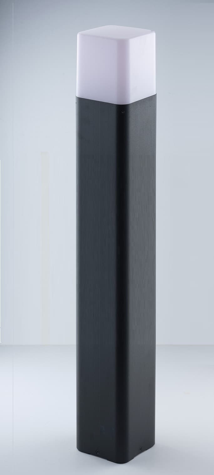 چراغ ایستاده ، ماربل آلومینیومی MARBEL مکعبی، آلومینیومی ، IP65، واترپروف، مناسب فضای بیرونی مدرن، ( حیاطی، پارکی، محوطه ای، چمنی، باغی) نورشو (مشکی) — تصویر ۷
