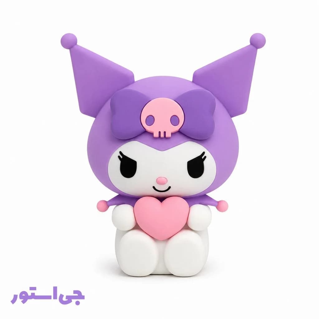 چراغ خواب سیلیکونی هفت رنگ مدل کرومی قلبی — تصویر ۲